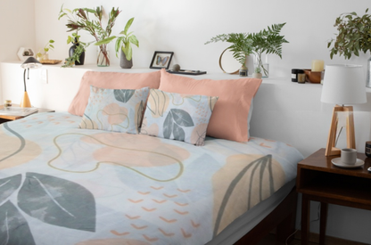 Abstract Floral Bedsheet - King Size