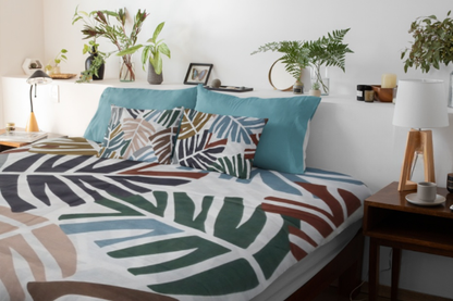 Tropical Leaf King Size Bed Sheet